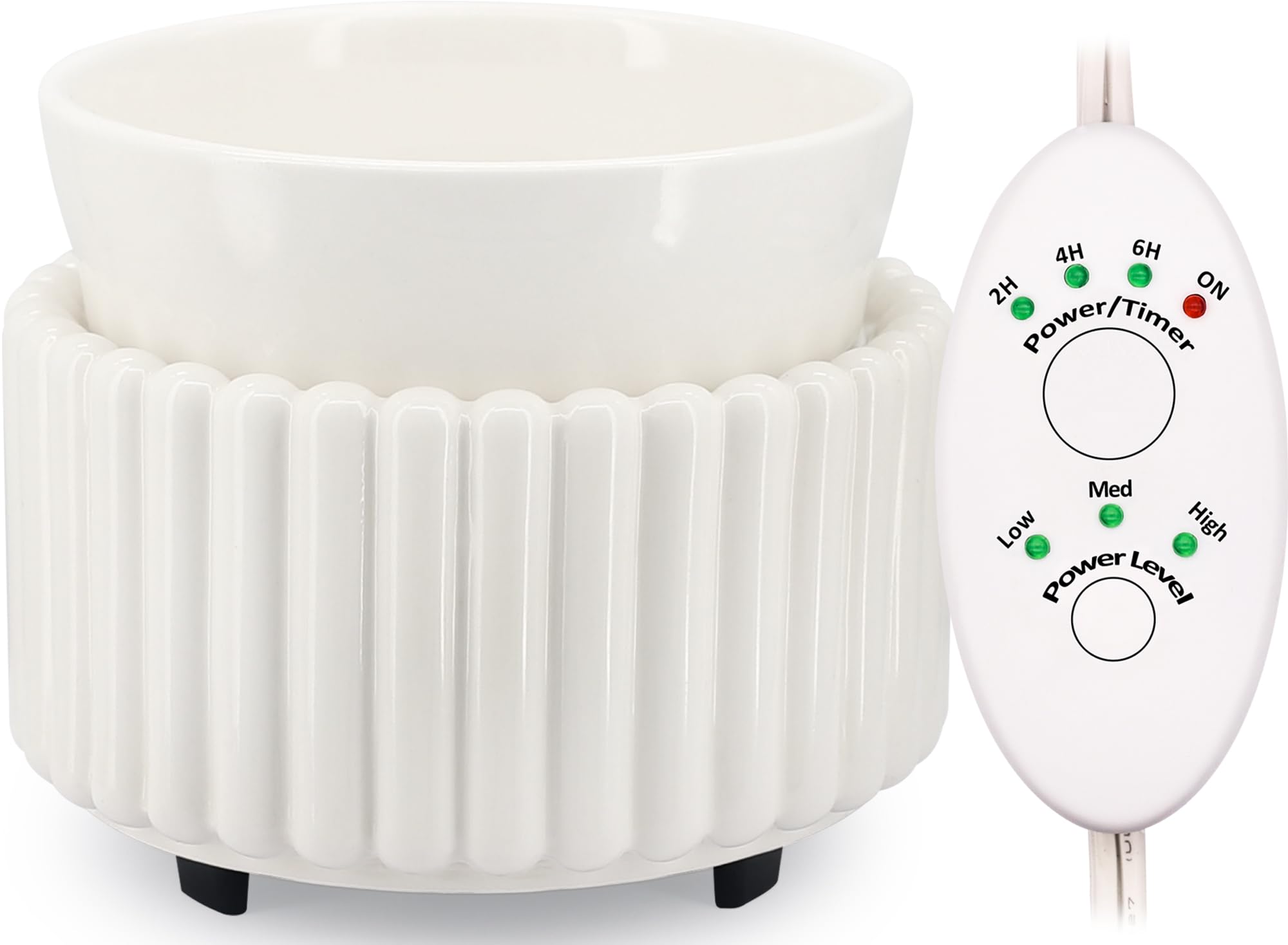 Ceramic Wax Melter 3-in-1 Candle Warmer for Scented Wax - Electric Fragrance Burner