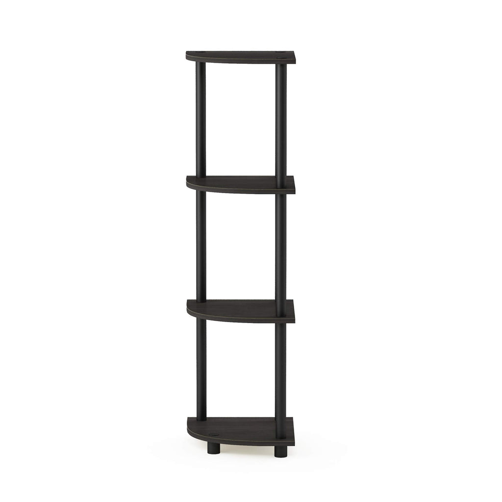Three-Tier Round Tube Reversible Corner Display Rack Multipurpose Shelving Unit