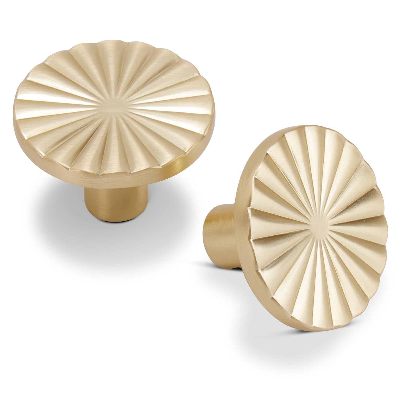 Gold Cabinet Pulls Cup Flat Drawer Handles Sunflower Handle Unique Hardware for Furniture Door Wardrobe Hardware