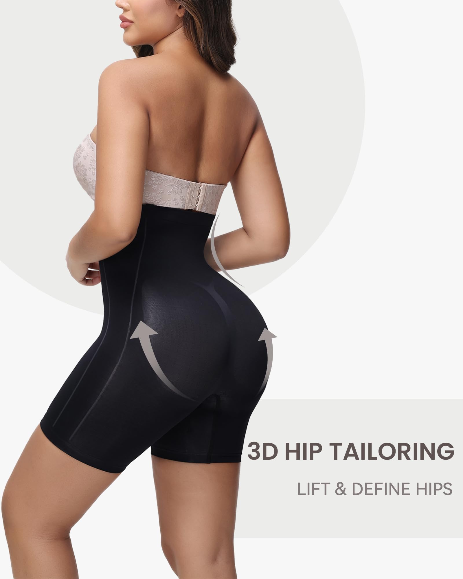 Seamless Tummy Control Shapewear for Women Butt Lifting Shorts High Waisted Panties Strapless Fajas Colombianas