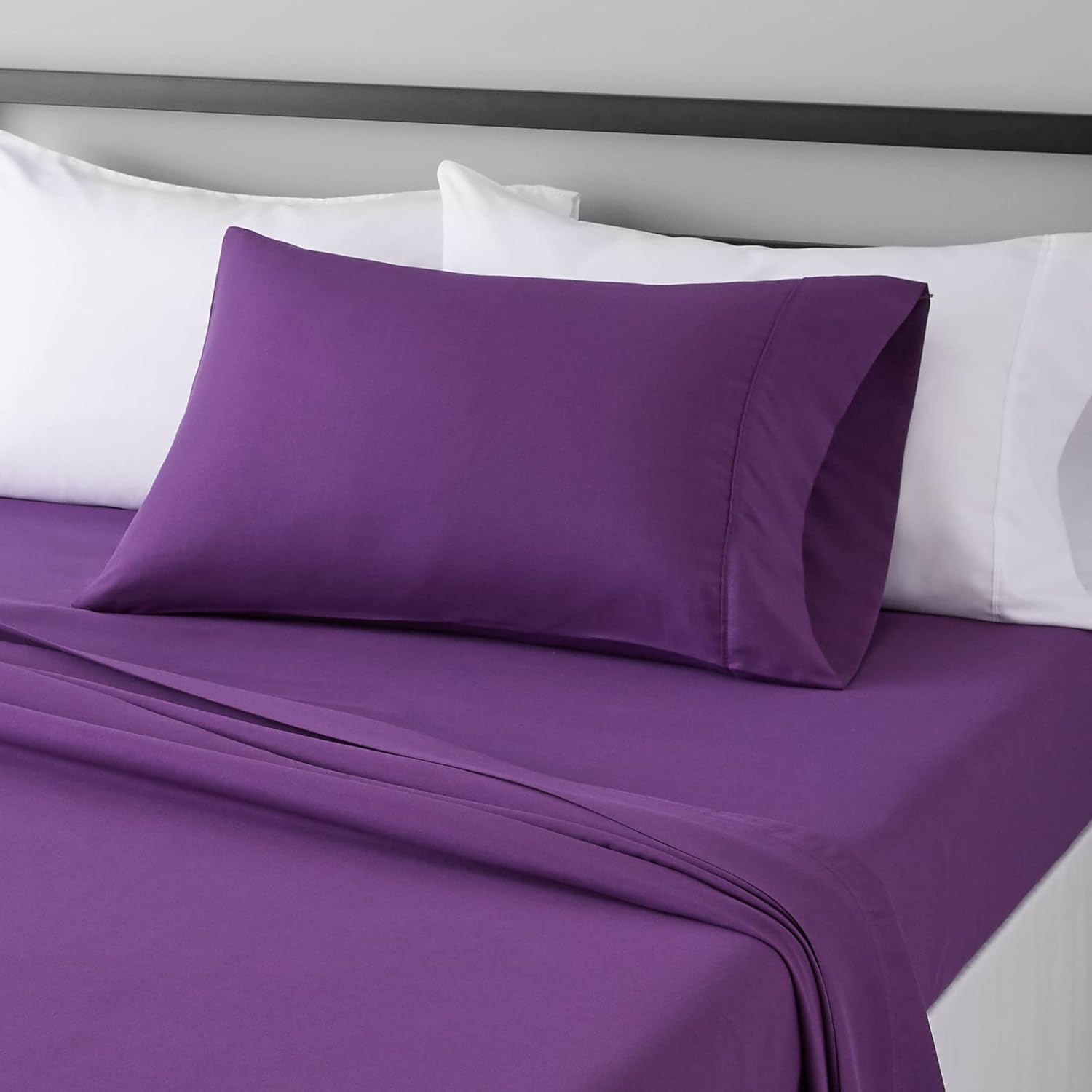 Lightweight Super Soft Easy Care Wrinkle Free Microfiber 3 Piece Bed Sheet Set with 14-Inch Deep Pockets Bedding