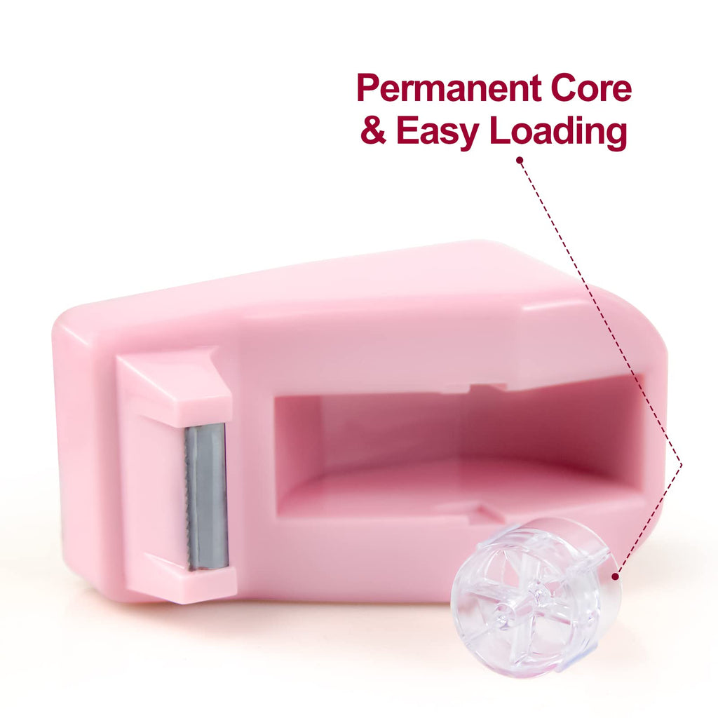 Desktop Tape Dispenser Adhesive Roll Holder with Weighted Nonskid Base, 1Pcs (Tape not Included)