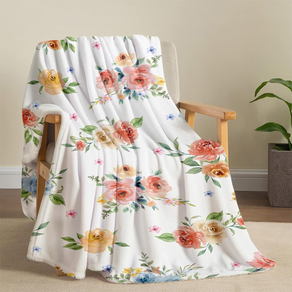 Super Soft Cozy Throw Blanket Flannel Fleece Lightweight Fuzzy Comfy Blankets for Couch Sofa Bed