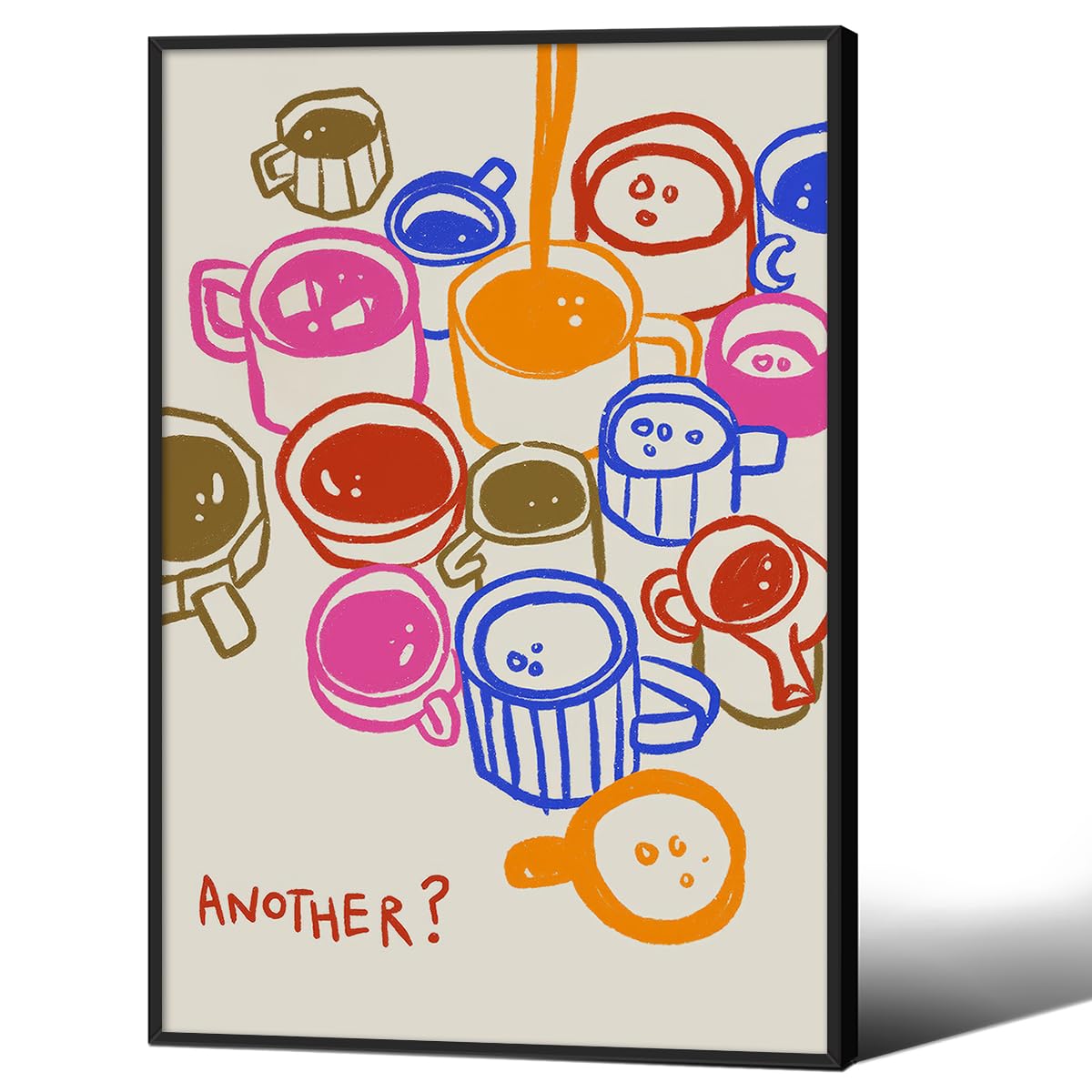 Modern Italian Kitchen Colorful Wall Art