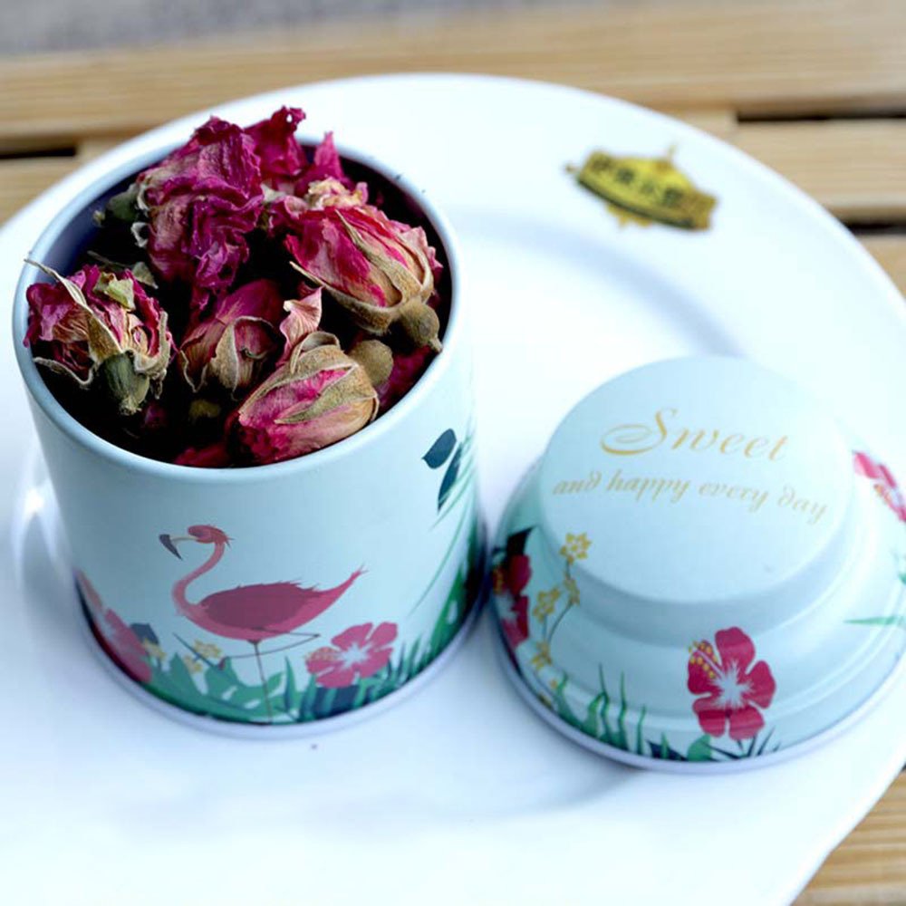 Elegant Metal Tinplate Empty Tins, Chic Mini-boxes for Dry Storage, Spices, Tea, Candy, Party Favors, and Gifts