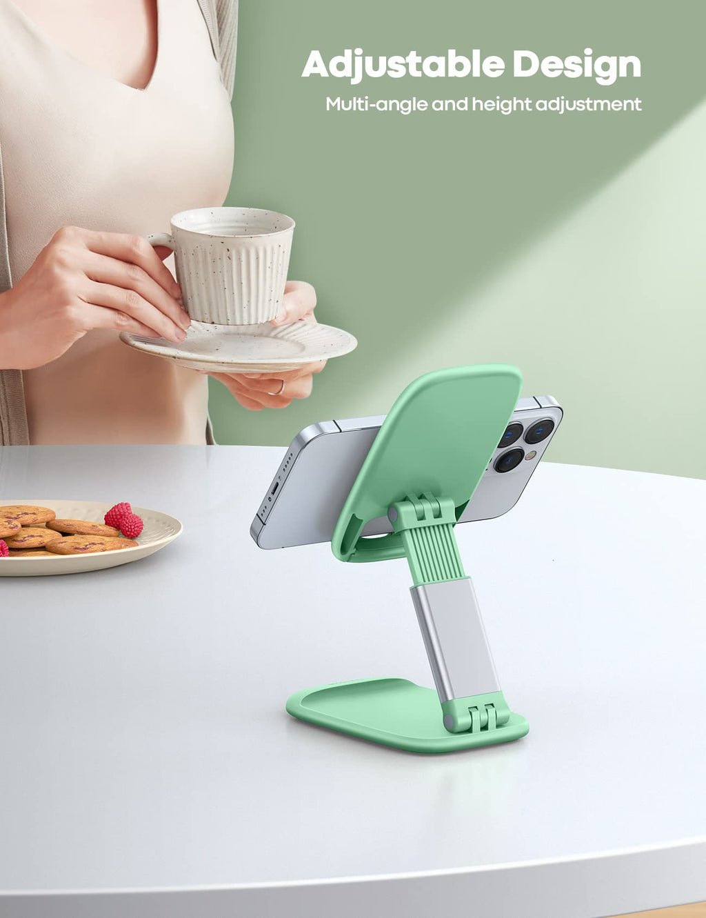 Phone Stand â€?Desktop Cell Phone Holder for Office Desk (4-8")