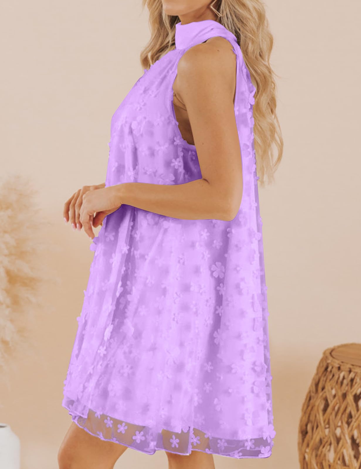 Women's Summer Formal Dresses Cocktail Halter Swing Dress Cute A Line Dress