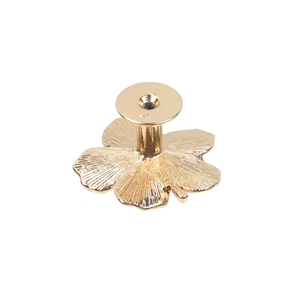 Flower Metal Knobs for Drawer, Dresser, Mounting Screws, 4 PCS 1.7inch