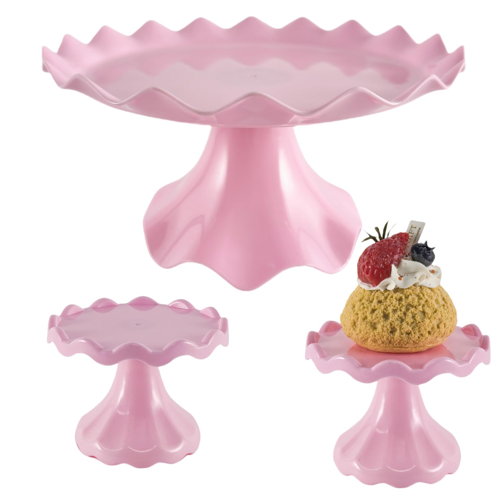 Cake Stand Set, Laced Cake Stand, Mini Cupdake Holder 3 Pcs