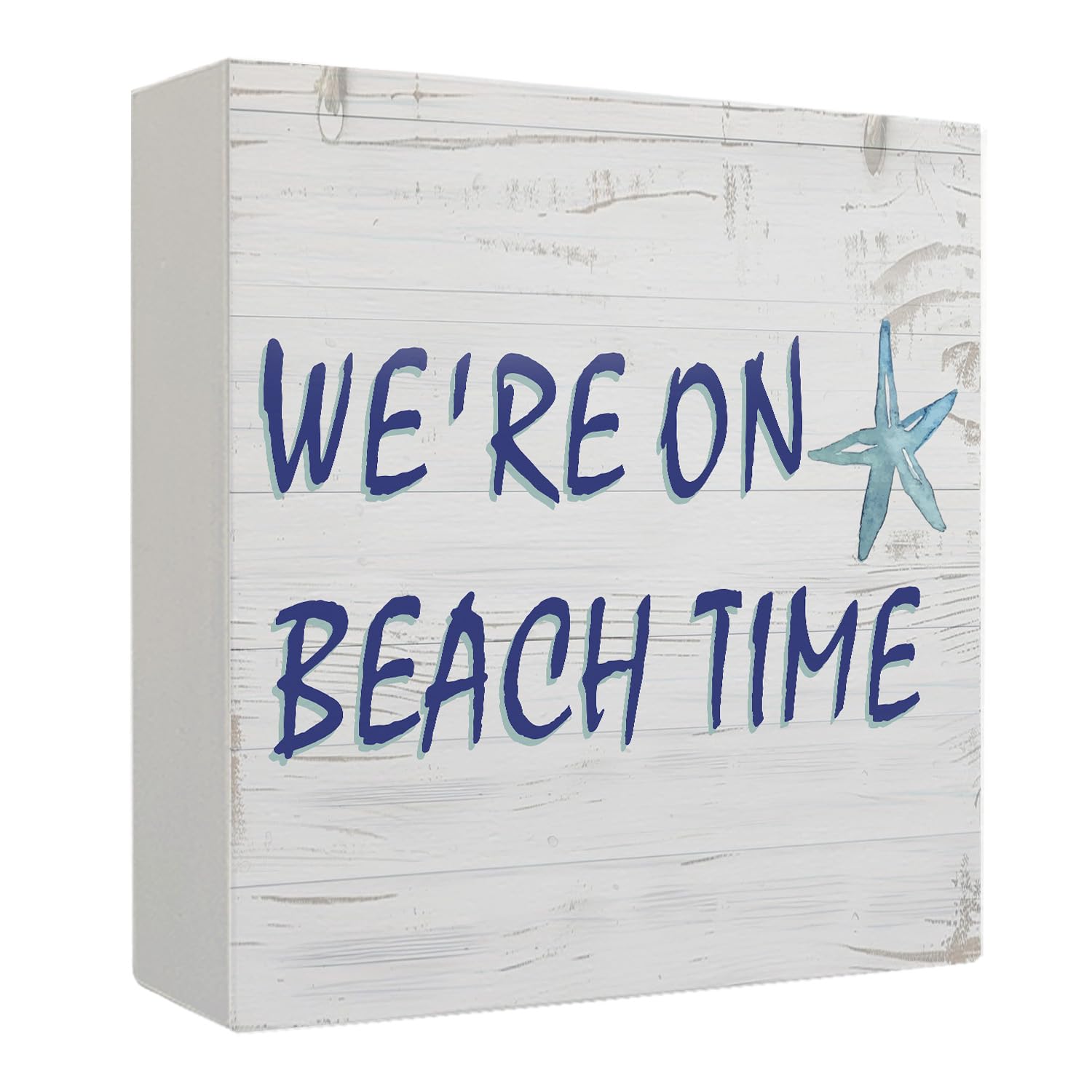 Coquette Pink Bow Champagne Wooden Box Sign, 5x5 Inch