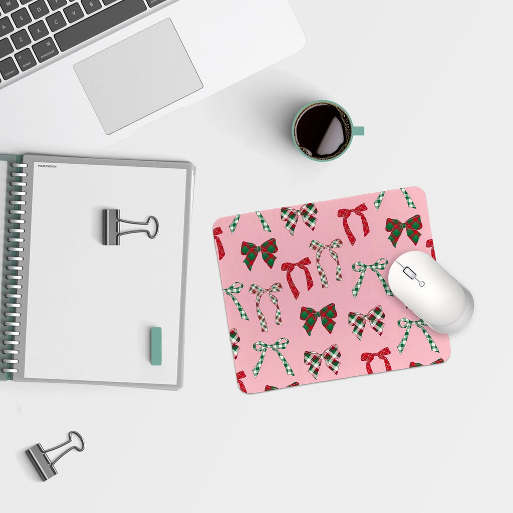 Coquette Bow Mouse Pad, Trendy Mouse Pad, Preppy Cute Mouse Pad for Desk Home Office & Gaming, 9.5x7.9 inches