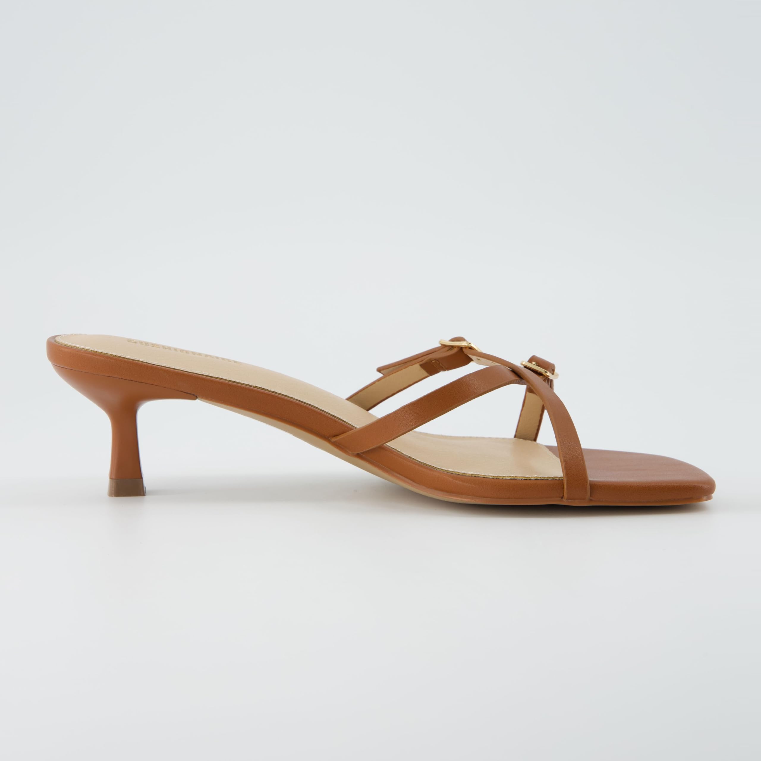 Women's Kitten Heel Sandals + Memory Foam