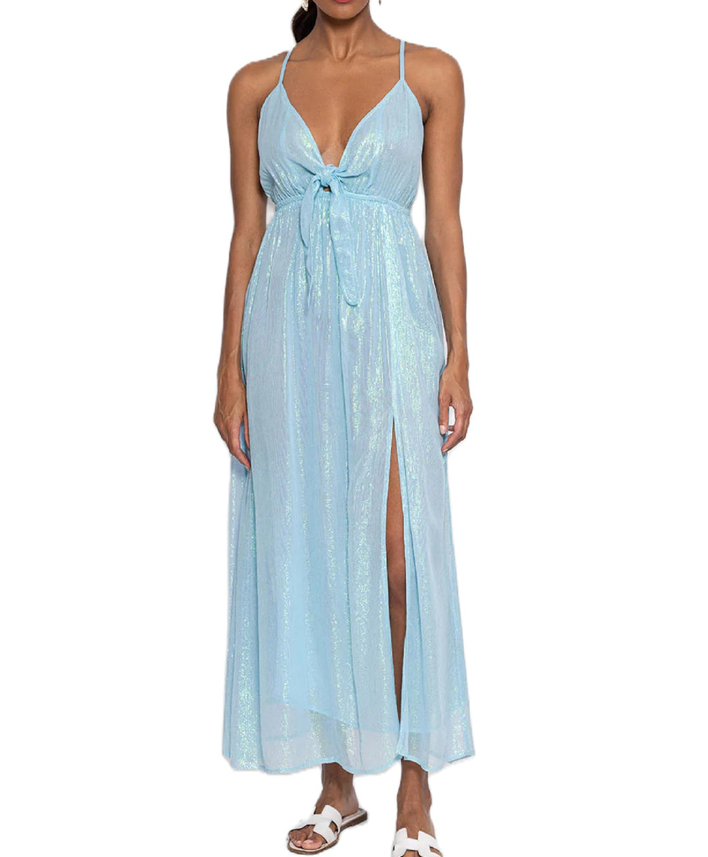 Women Y2k Bodycon Long Dress Spaghetti Strap Low Cut Dress Casual Backless Flowy Maxi Dress Sexy