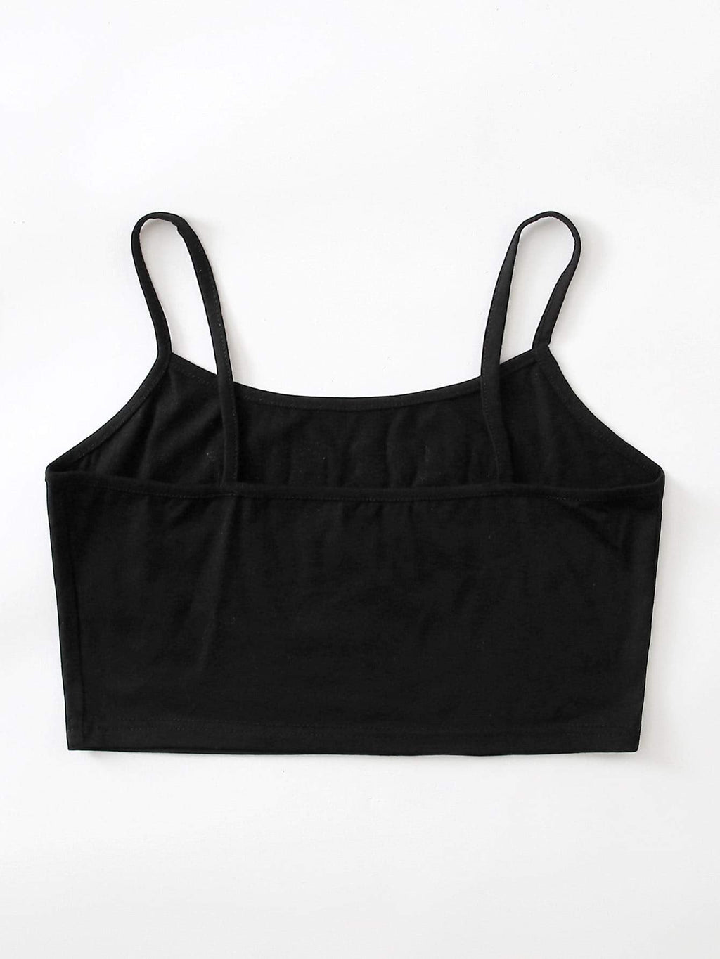 Women's Plus Size Graphic Print Spaghetti Strap Crop Cami Tank Top