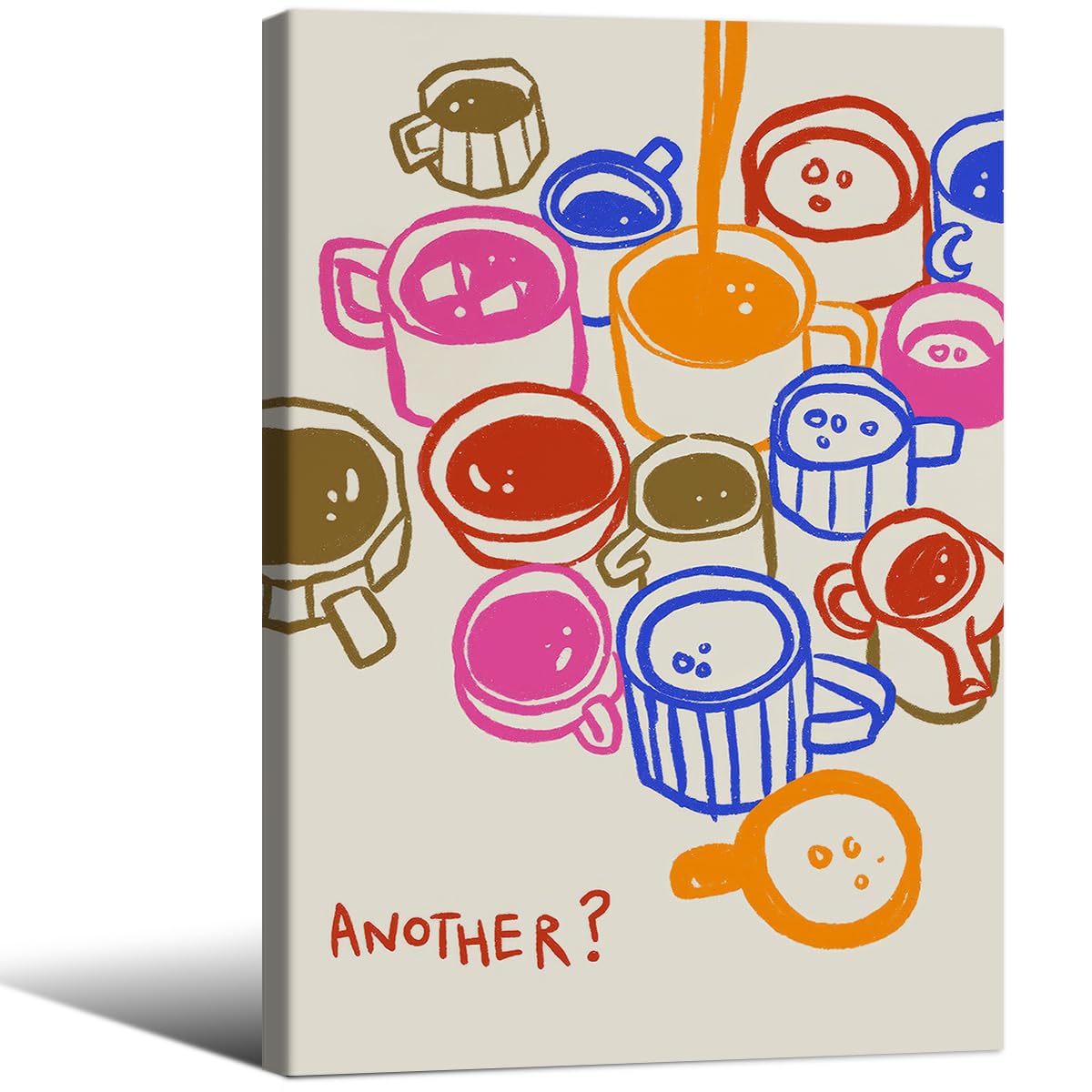 Modern Italian Kitchen Colorful Wall Art