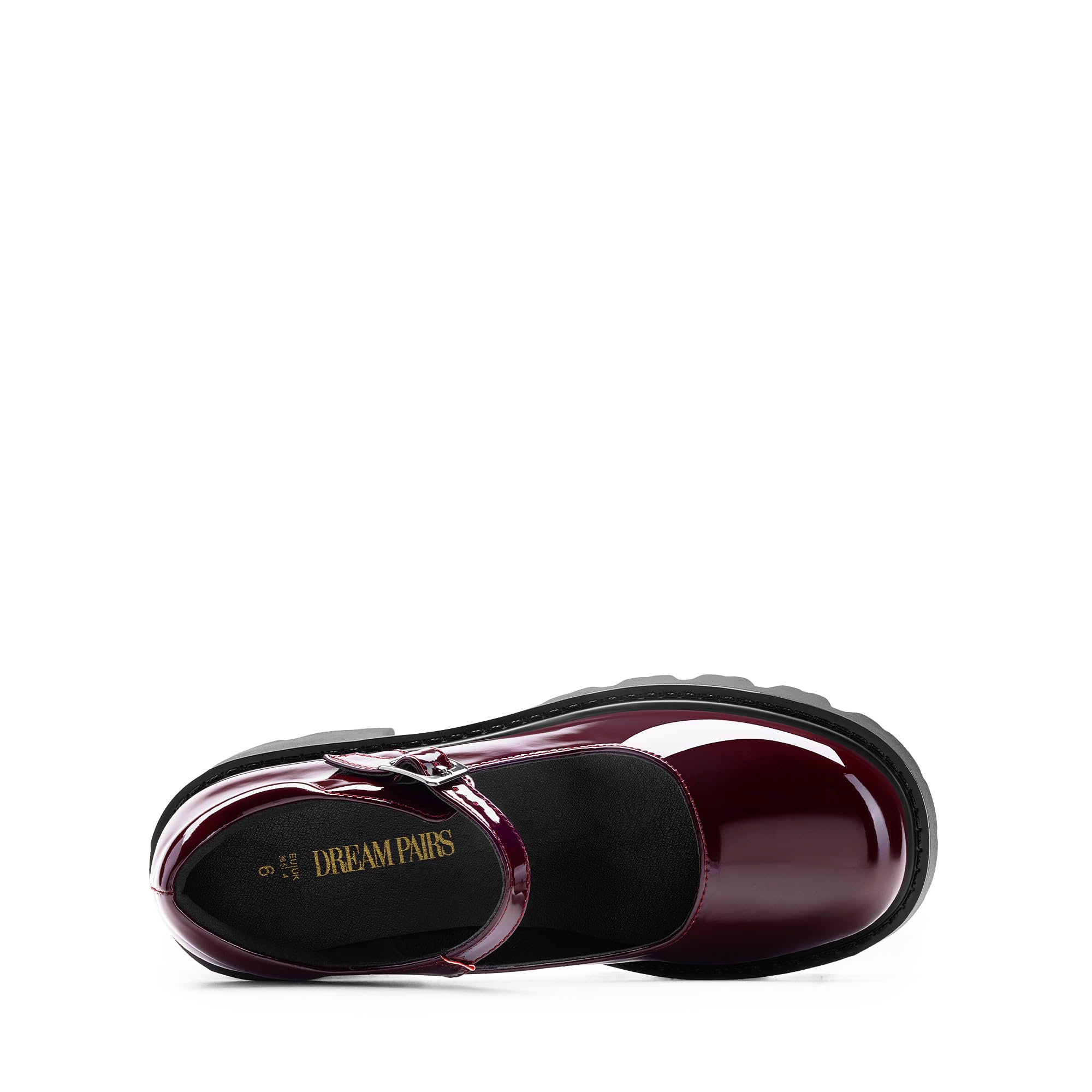 Women's Mary Janes Shoes -  Platform Dress Low Heel Chunky Pumps Round Toe Ankle Strap Pumps Shoes Oxfords