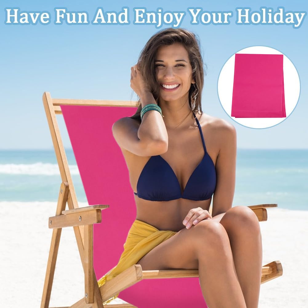 Cute 1pcs Beach Sling Chair Replacement Lawn Chair Webbing Chair Oxford Cloth 435 * 1165mm Outdoor Patio Foldable Chaise Lounge Chair Fabric