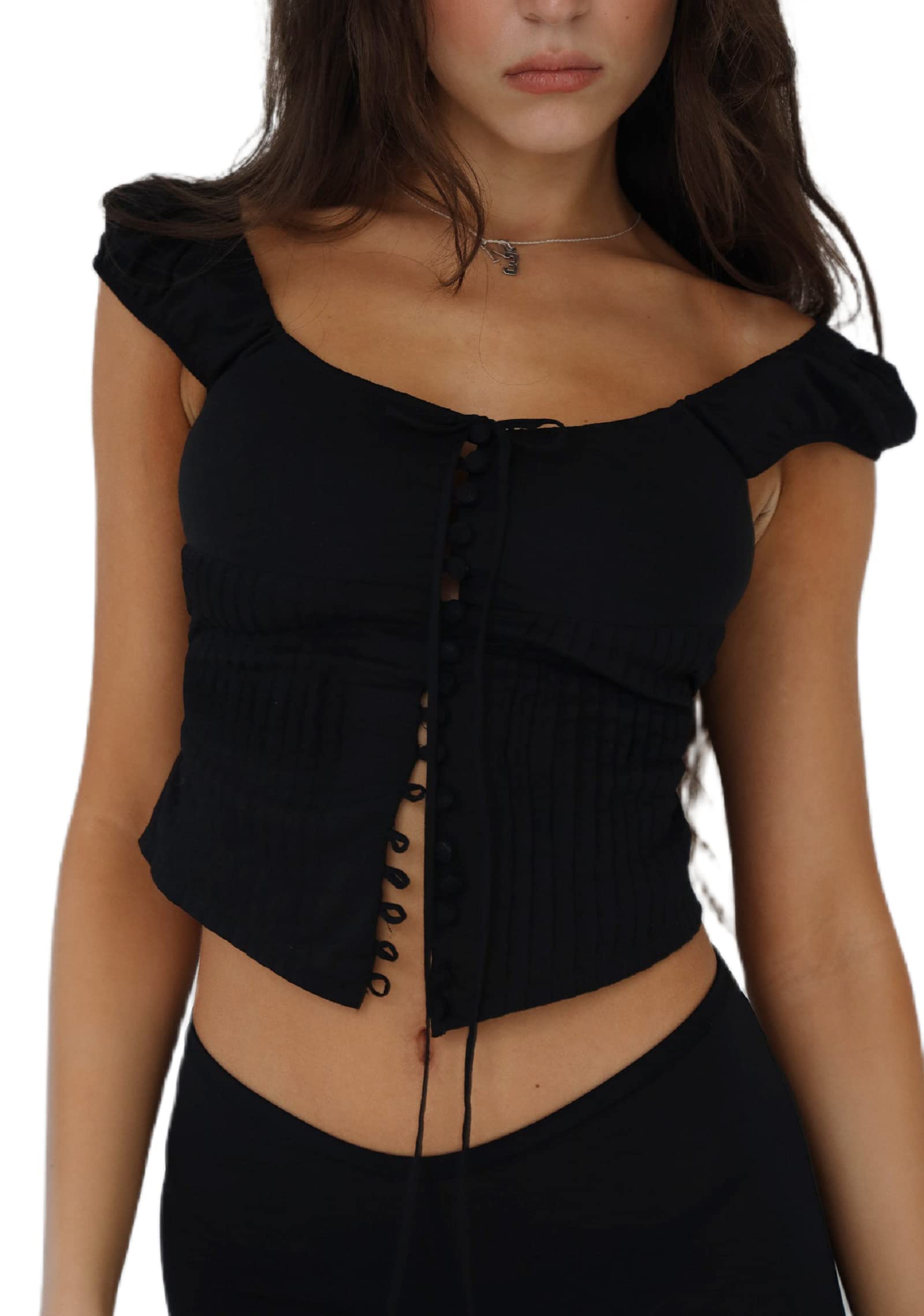 Women Elegant Lace V Neck Camis Sleeveless Spaghetti Strap Slim Camisoles Vintage Backless Tank Top