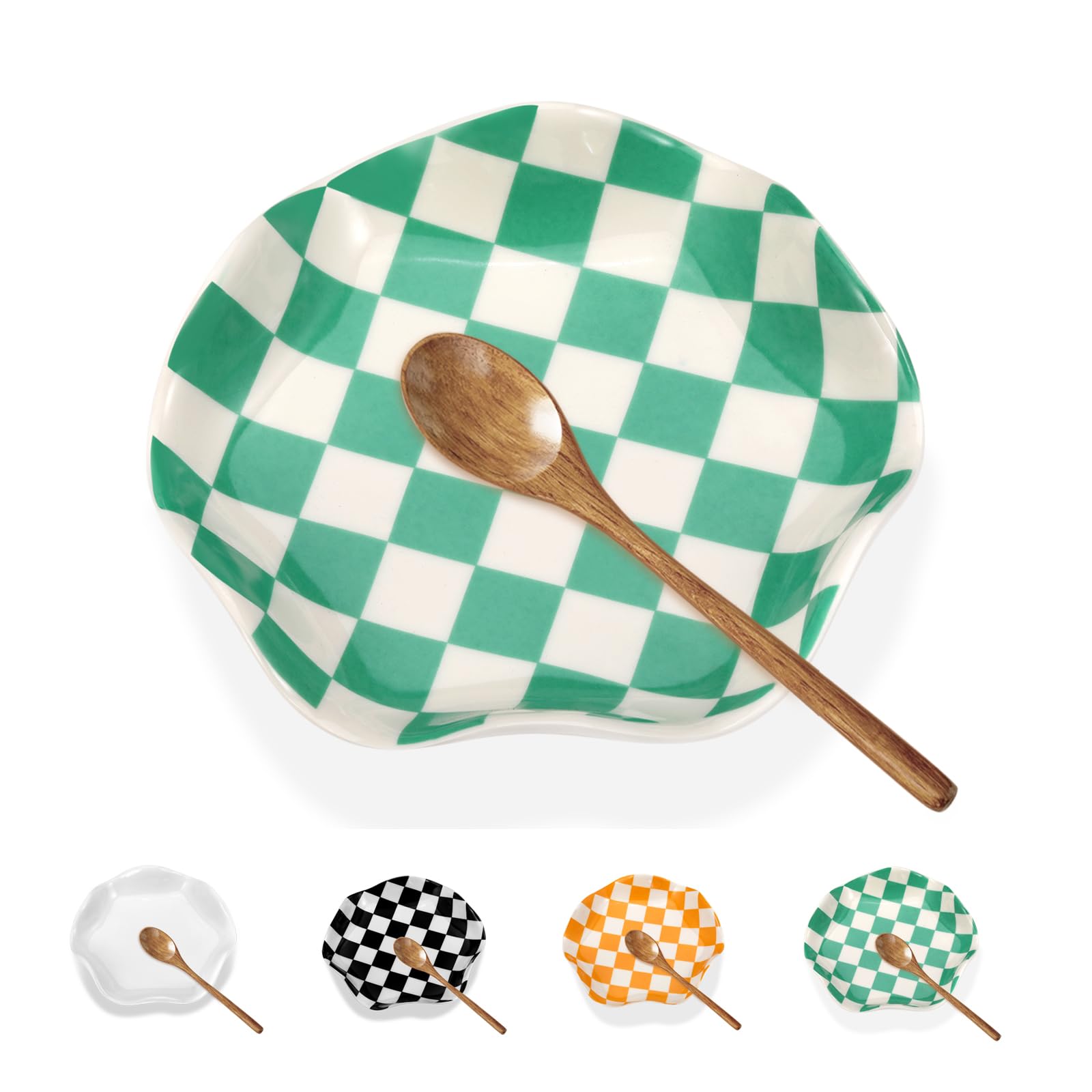 Ceramic Spoon Rest for Stove Top, 5.3 Inch Kitchen Counter Holder, Coffee and Cooking Utensil Rest, Heat-Resistant