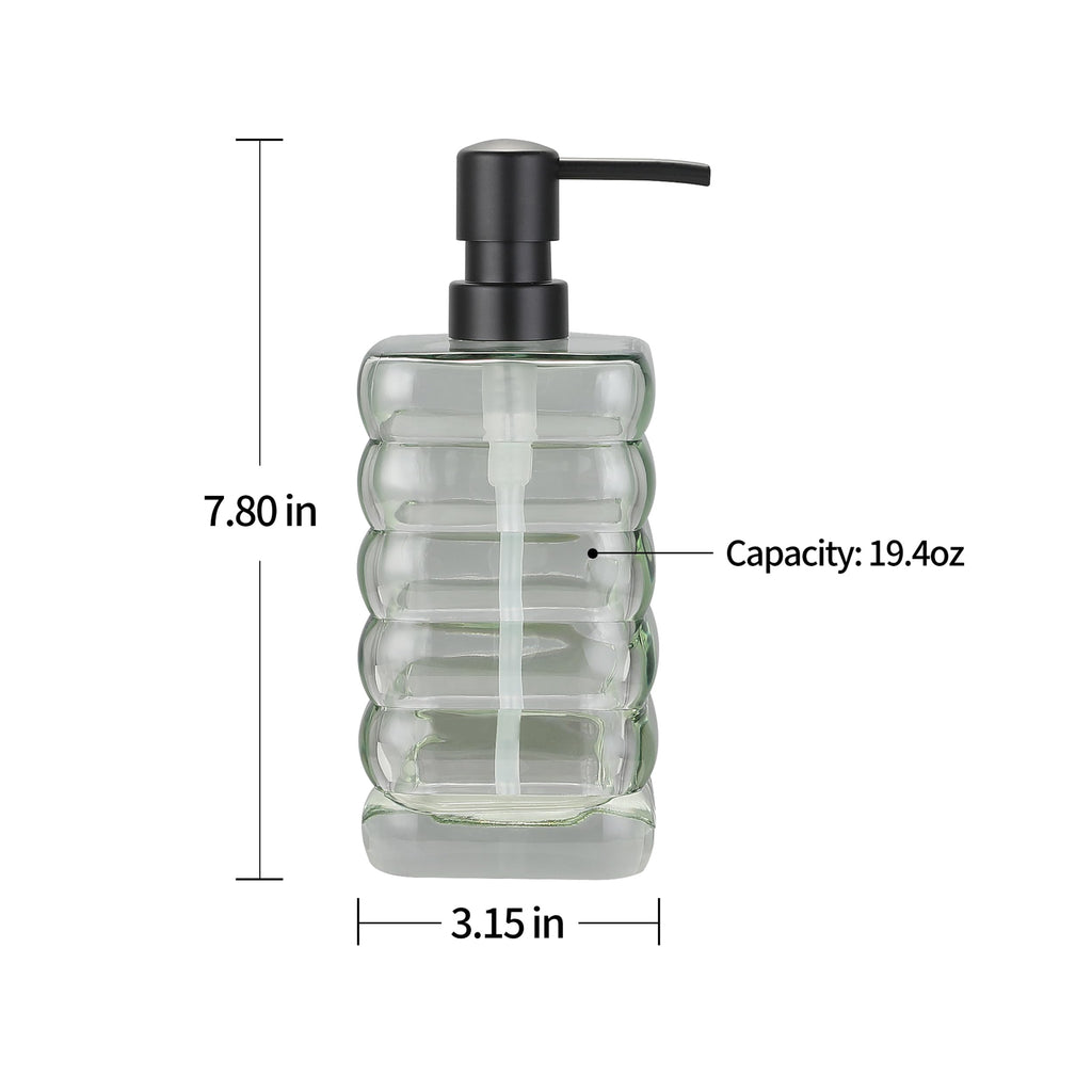 Glass Soap Pump Dispenser, Refillable Soap Dispenser