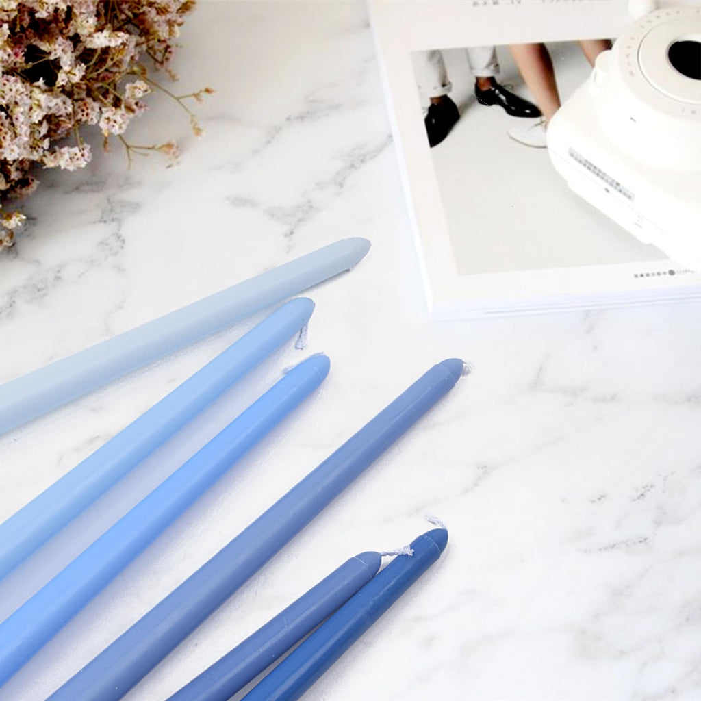 Smokeless Dripless Long Candlesticks, Unscented Tapered 10-Inch