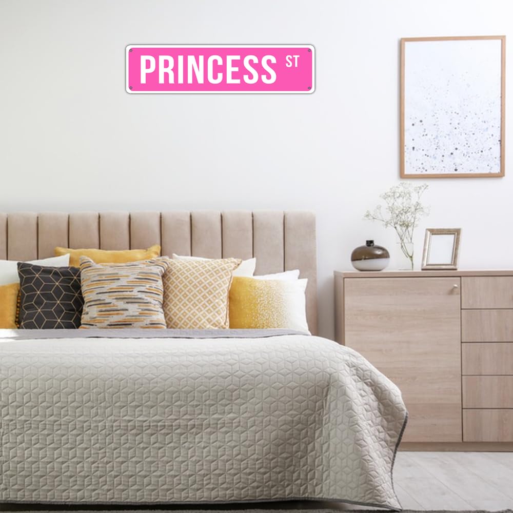 Retro Pink Metal Sign â€?Bold Decor for Home, Bar & Dorm (16x4)