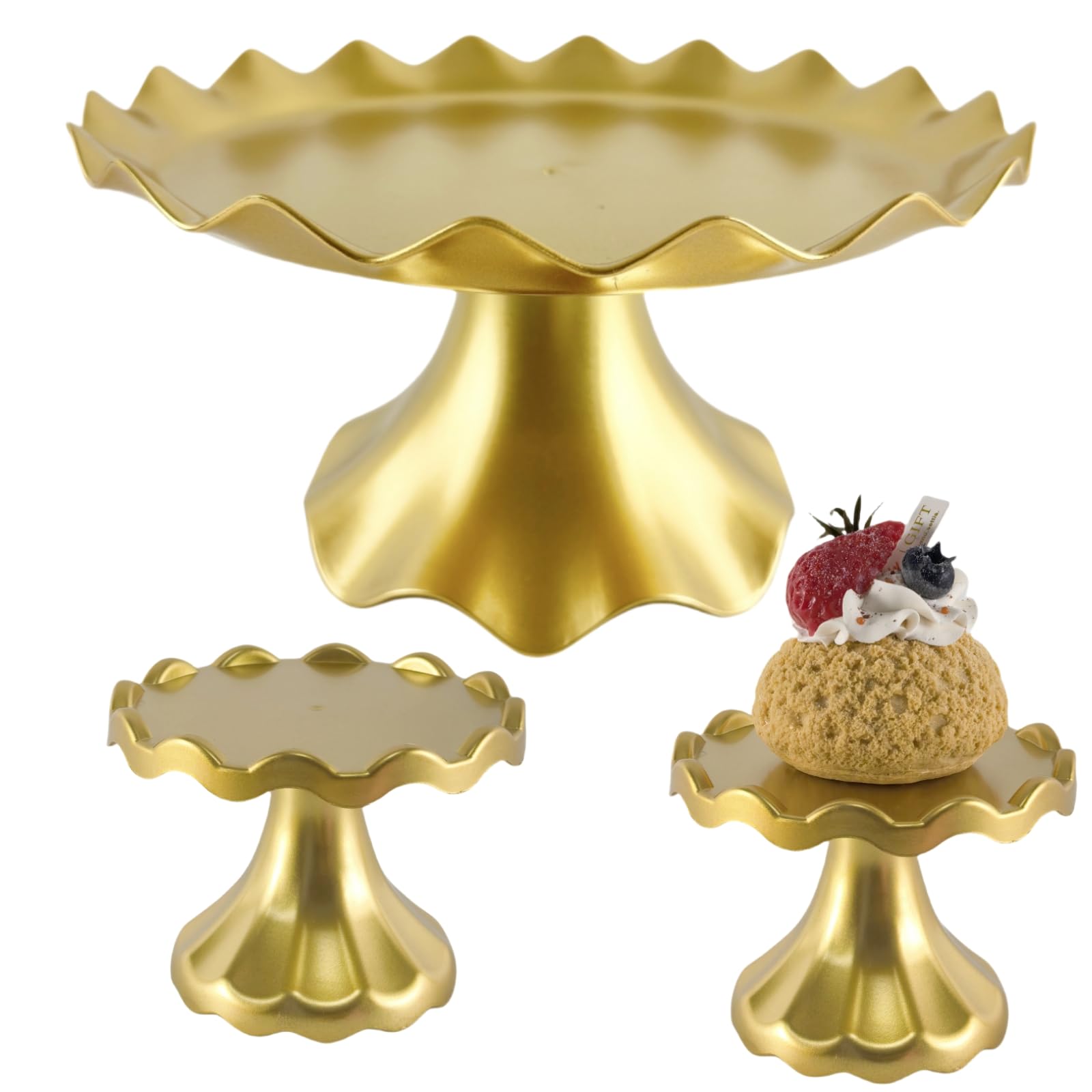 Cake Stand Set, Laced Cake Stand, Mini Cupdake Holder 3 Pcs