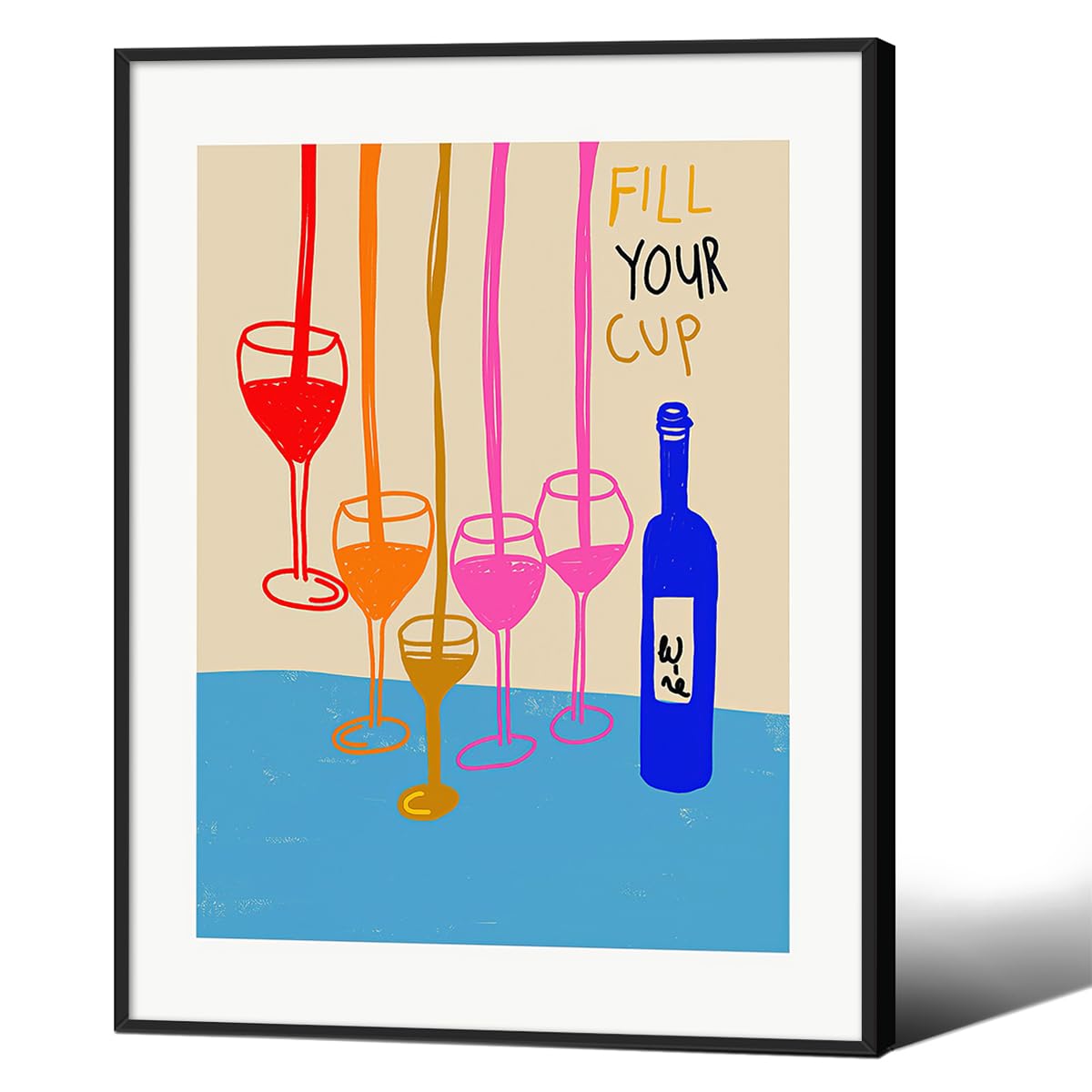 Modern Italian Kitchen Colorful Wall Art