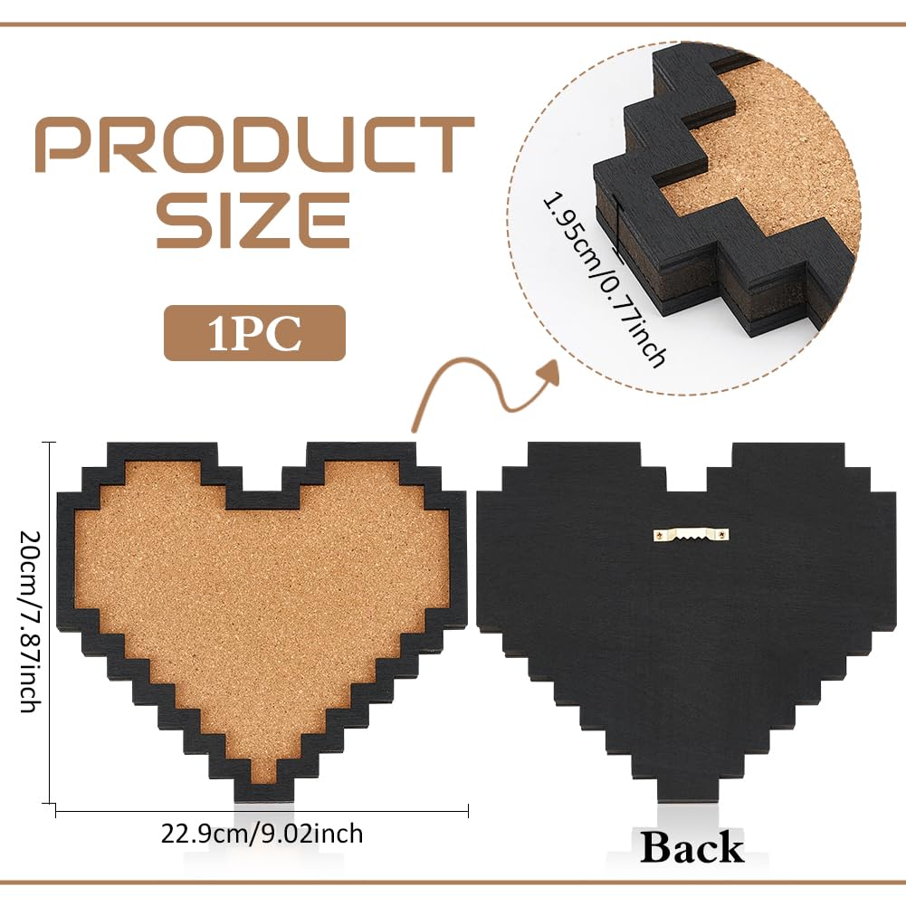 Pin Board Cork Board Bulletin Display Board, Thick Wall Mounted Cork Board Decor