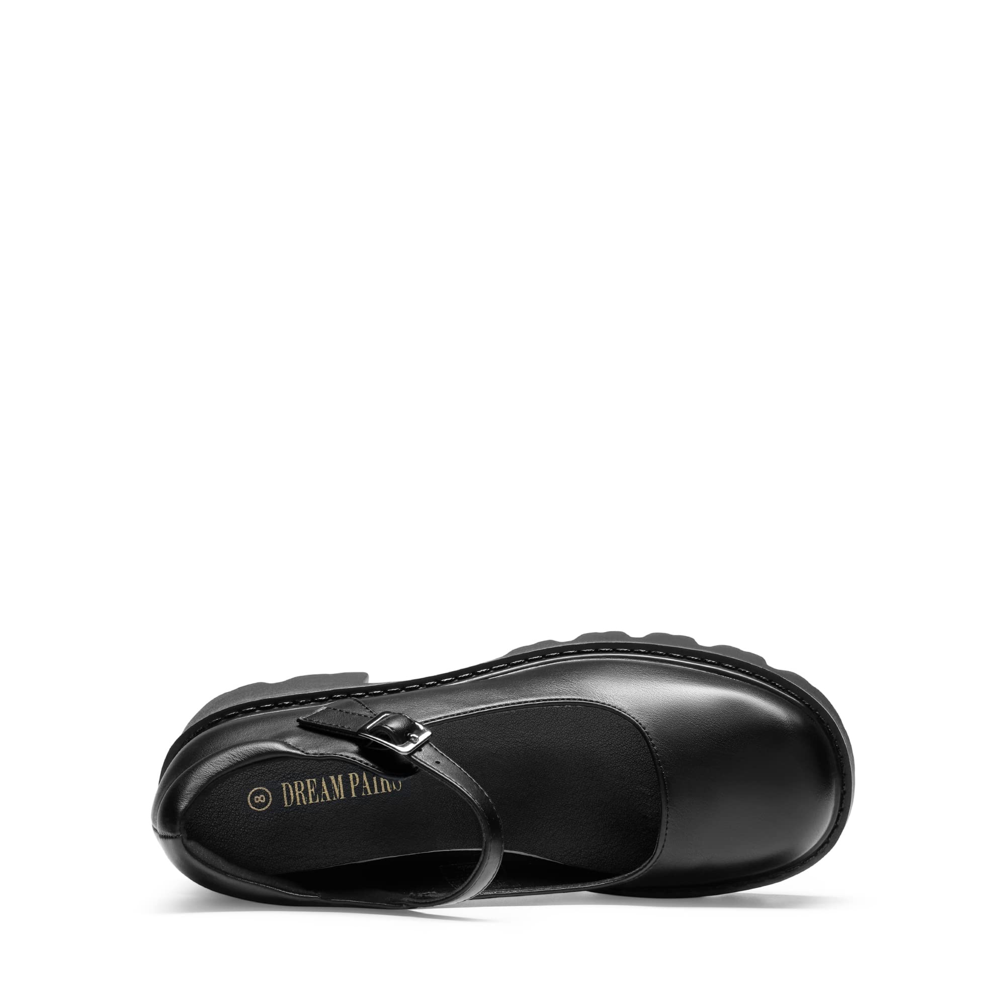 Women's Mary Janes Shoes -  Platform Dress Low Heel Chunky Pumps Round Toe Ankle Strap Pumps Shoes Oxfords