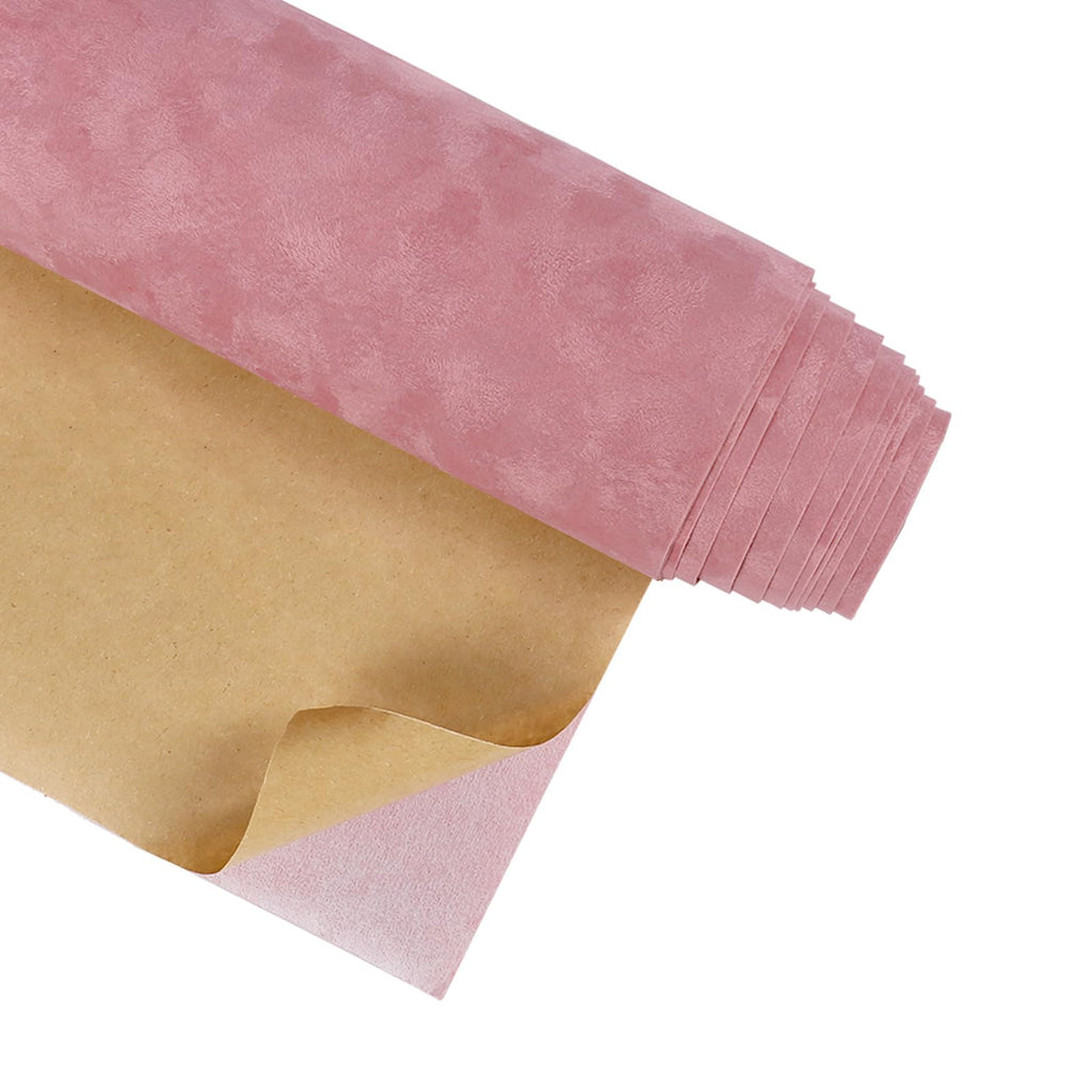 Velvet Wallpaper Peel and Stick Pink Contact Paper Self Adhesive Velvet Flocking Liner for Jewelry Drawer 12"x80" Fabric Felt Drawer Liner for Girls Bedroom Dressers Displays Decor