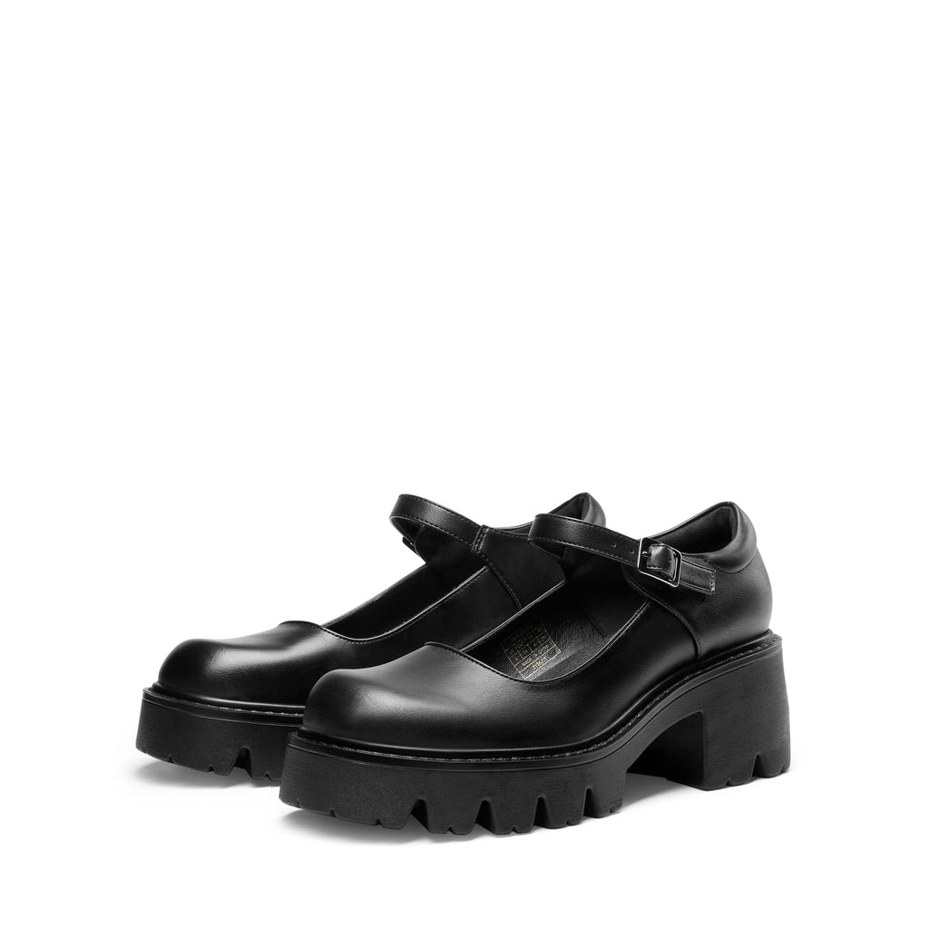 Women's Mary Janes Shoes -  Platform Dress Low Heel Chunky Pumps Round Toe Ankle Strap Pumps Shoes Oxfords