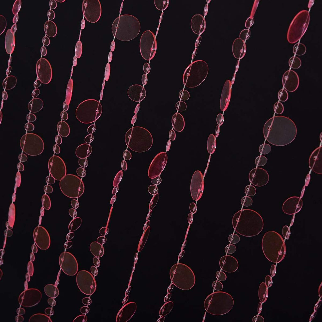 Iridescent Faux Crystal Acrylic Bubble Beaded Curtains for Doorway Room Divider Backdrop Decoration