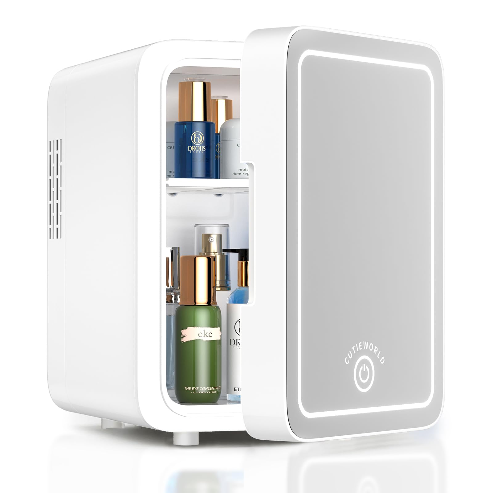 Skincare Fridge - Makeup Fridge for Refrigerating Skincare and Food, Mini Fridge Cooler and Warmer