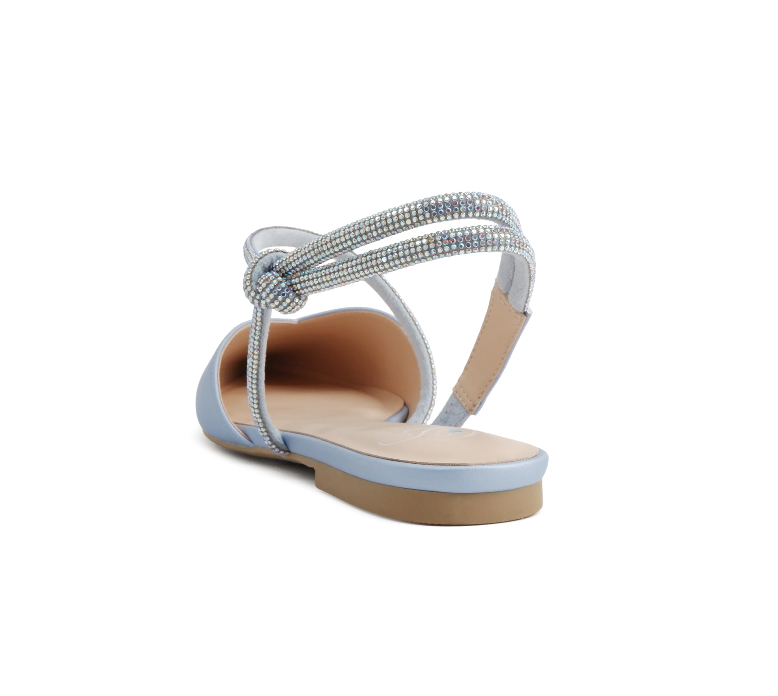 Women Pointed Toe Slingback Flat Bridal Dress Pumps