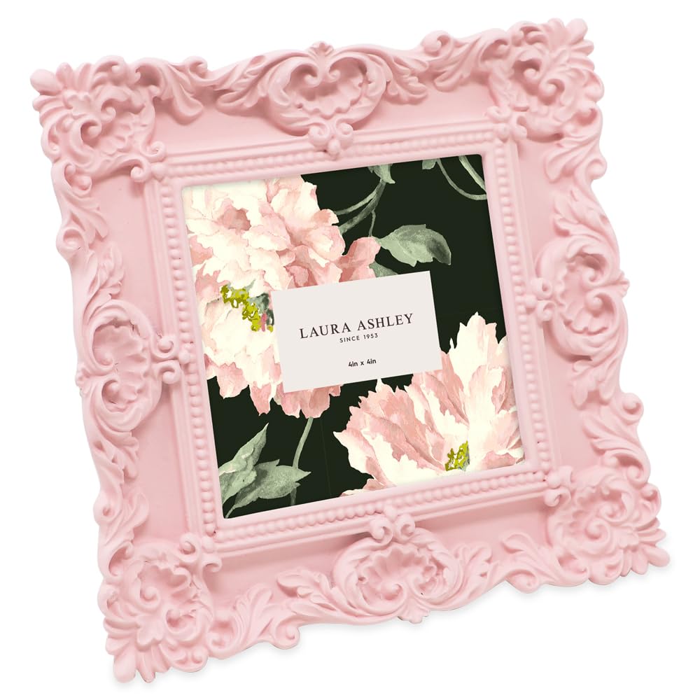 Resin Picture Frame â€?Handcrafted Floral Design with Easel for Tabletop and Wall Display