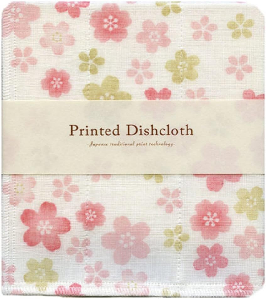 Flower Print Dishcloth