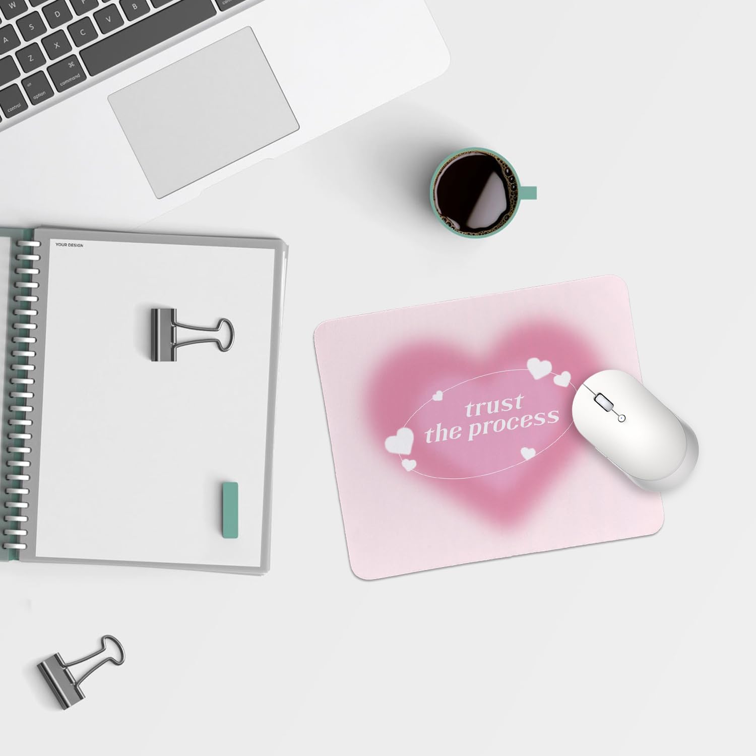 Non-Slip Rubber Smooth Aesthetic MousePads for Computer & Laptop, 9.5x7.9 inches