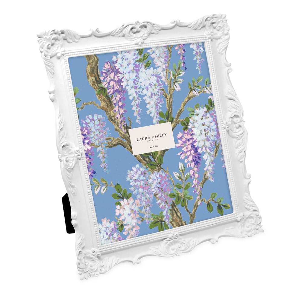 Resin Picture Frame â€?Handcrafted Floral Design with Easel for Tabletop and Wall Display