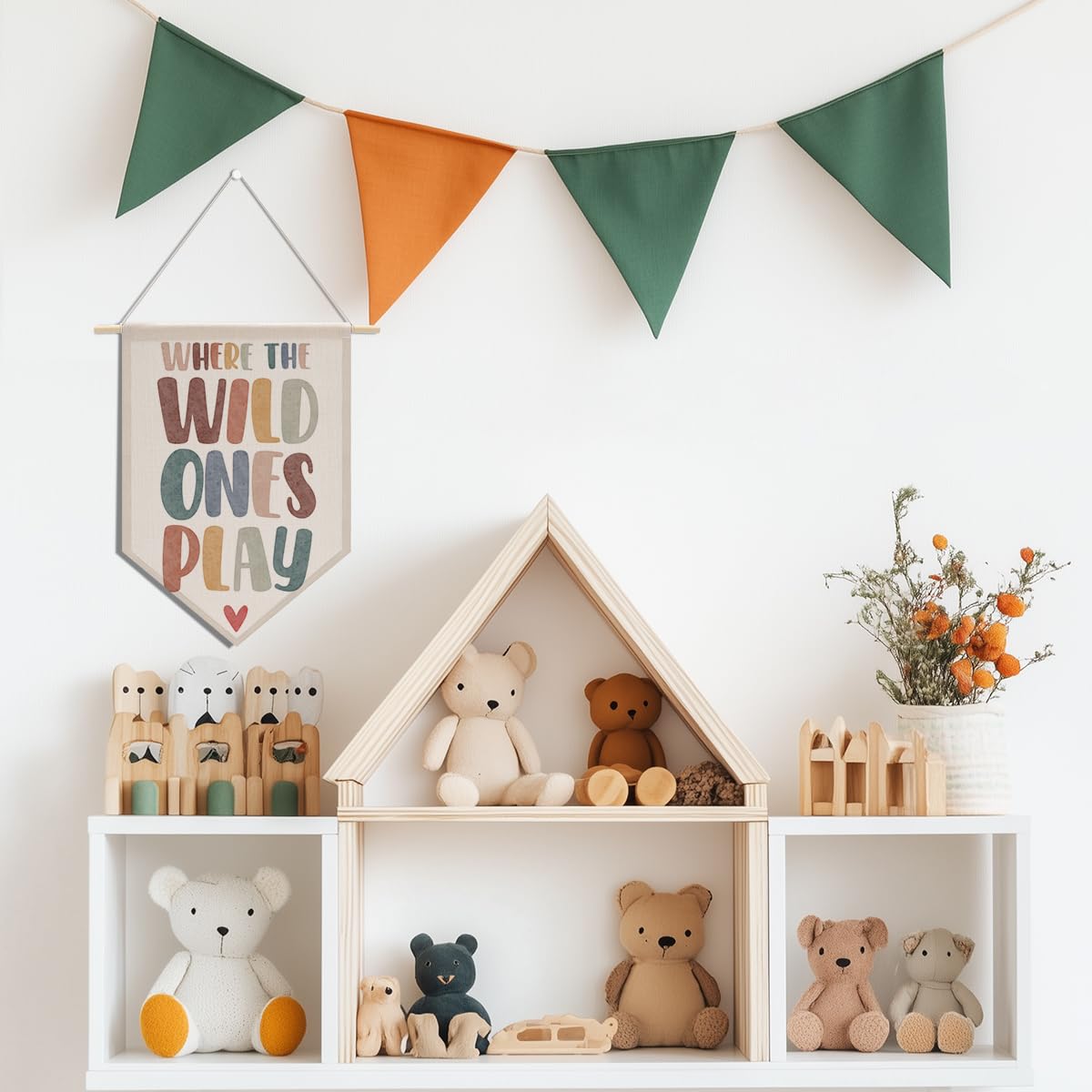 Preppy Positive Affirmations Wall Hanging Pennant Flag â€?Aesthetic Decor for Classroom, Bedroom, or Home