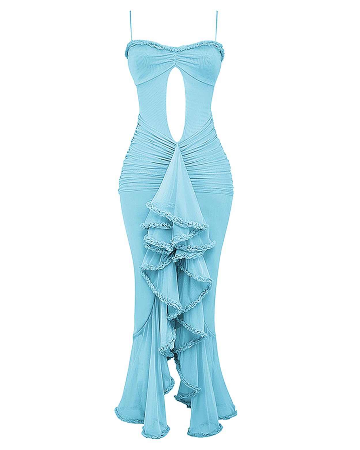 Women's Strap Ruffle Casual Summer Dress