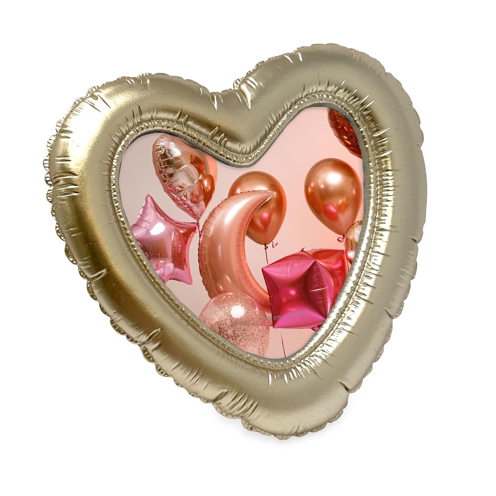 New Balloon Heart-shaped Picture Frame with Easel & Hook Home Décor