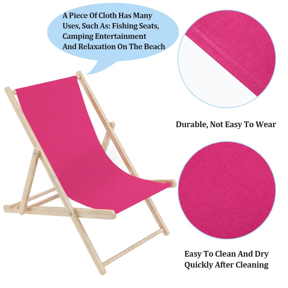 Cute 1pcs Beach Sling Chair Replacement Lawn Chair Webbing Chair Oxford Cloth 435 * 1165mm Outdoor Patio Foldable Chaise Lounge Chair Fabric