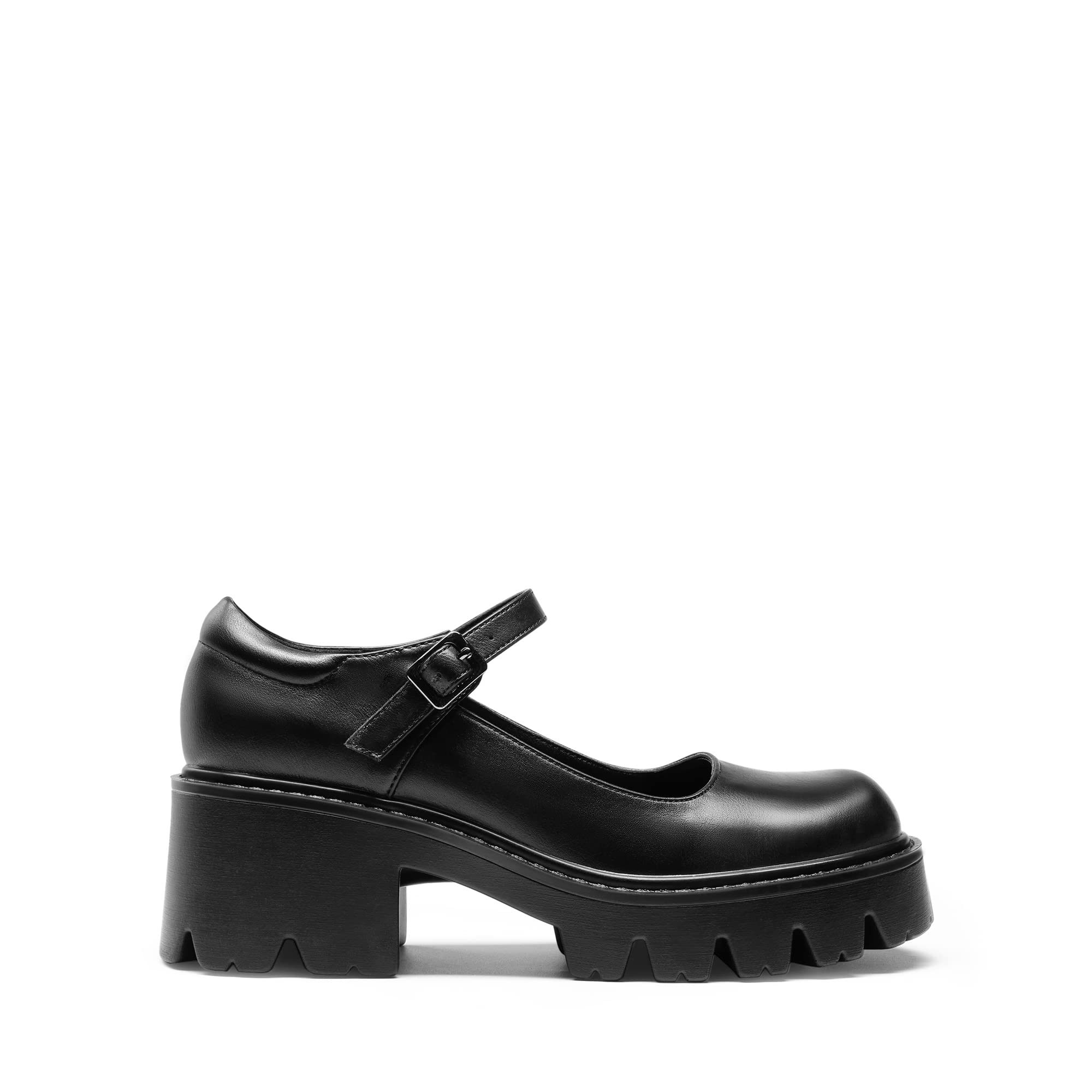 Women's Mary Janes Shoes -  Platform Dress Low Heel Chunky Pumps Round Toe Ankle Strap Pumps Shoes Oxfords