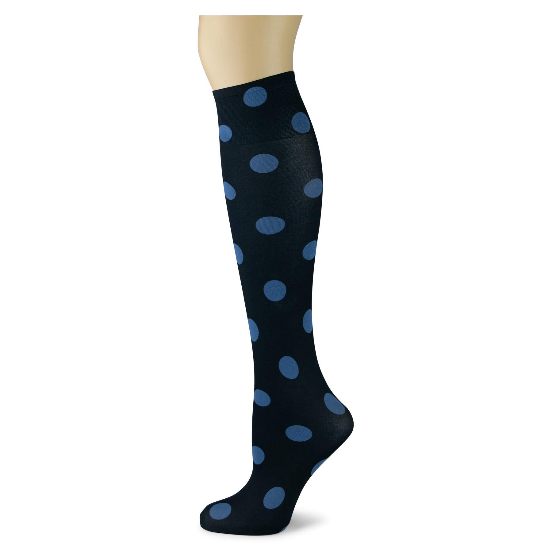 Women's 3 Pairs Knee High Trouser Socks, Classy and Colorful Printed Patterns, Silky Smooth Material