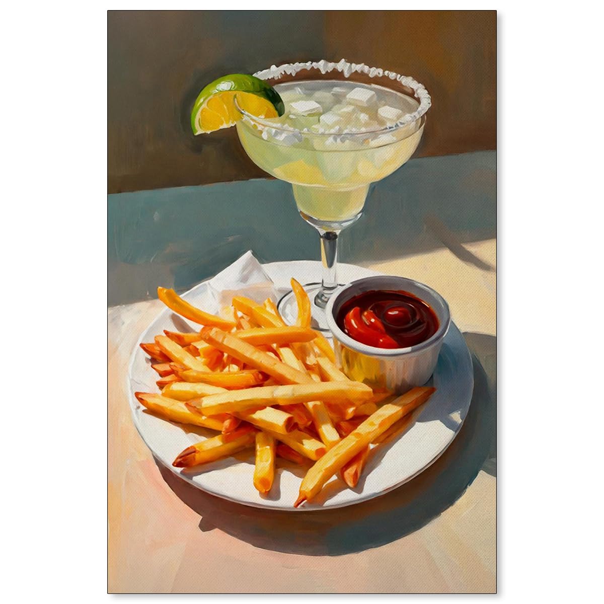 Vintage Aesthetic Wall Art Canvas Prints Room Posters Decor 12x16in Unframed