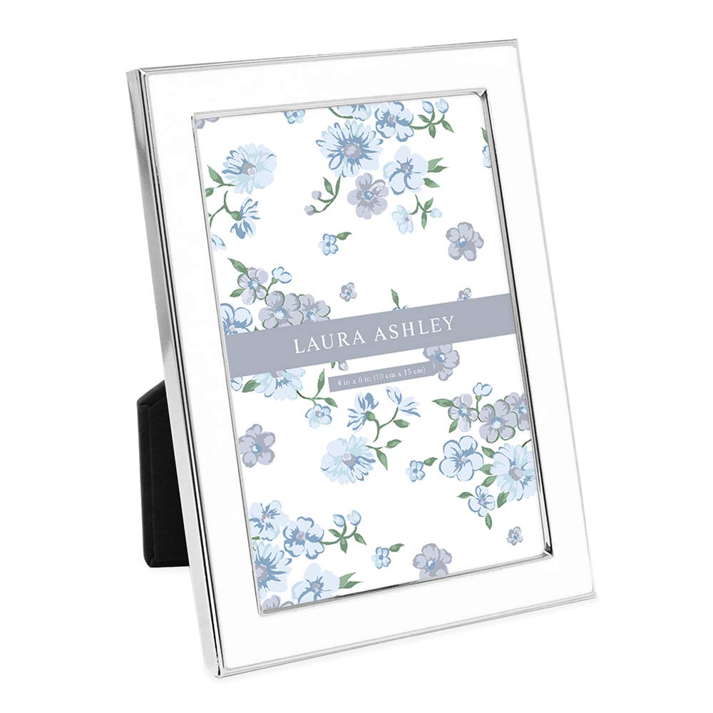 Enamel Picture Frame - Metal Edge with Easel, for Countertop, Counterspace, Tabletop Display, Bookshelf, Desk, Wall Décor, Photo Gallery