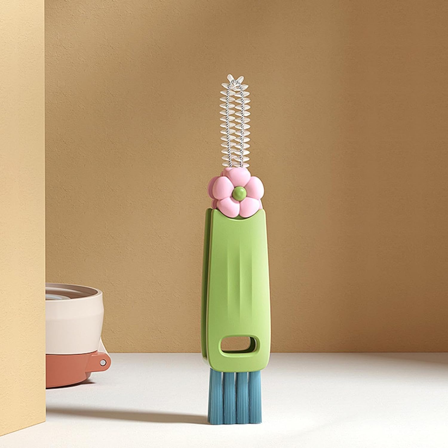 Straw Cleaner Brush Fit for Stanley Cups, Extra Long Straw Cleaner Brush Set for Clear/Metal Drinking Straws, 3 in 1 Cup Lid Straw Cleaner