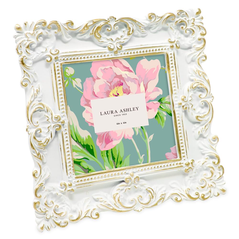 Resin Picture Frame â€?Handcrafted Floral Design with Easel for Tabletop and Wall Display