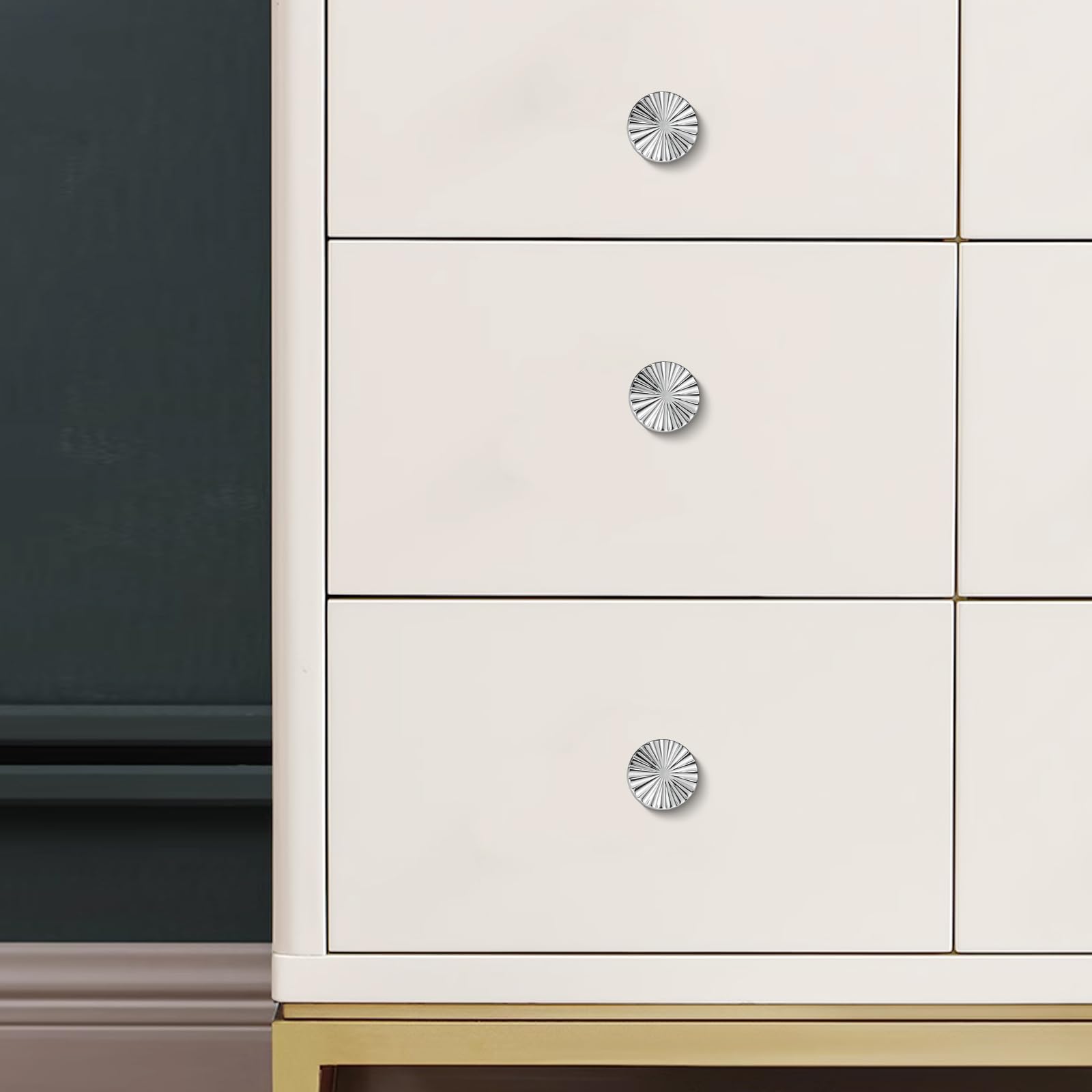 Gold Cabinet Pulls Cup Flat Drawer Handles Sunflower Handle Unique Hardware for Furniture Door Wardrobe Hardware